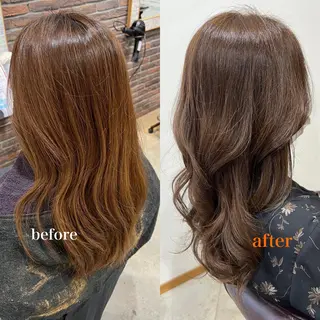 ロング カラー ヘアアレンジ キッズ 五反田　美容院☆張 明星☆韓国ヘアのヘアスタイル