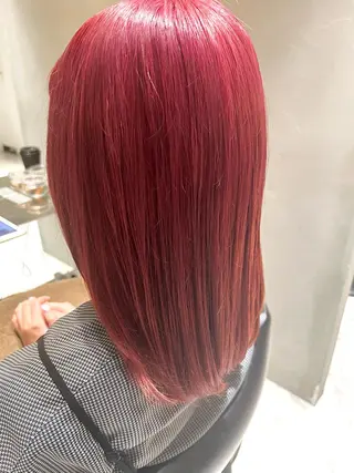 セミロング カラー くすみカラー/メンズ /縮毛/川添桃花のヘアスタイル