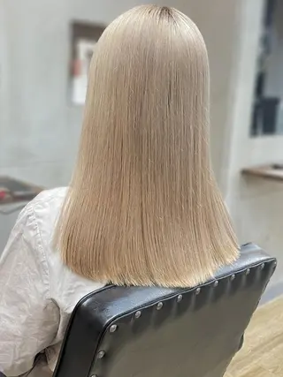 セミロング SOURCE 天王寺のヘアスタイル