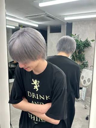 カラー メンズ 縮毛矯正/艶カラー /髪質改善/なんばのヘアスタイル