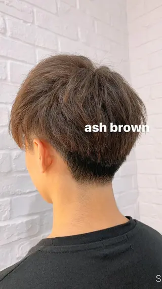 カラー メンズ 山下恋佳/矢場町/ ブリーチ/ショートのヘアスタイル