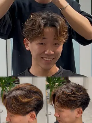 パーマ ニュアンスパーマ フェザーパーマ 楓河のヘアスタイル