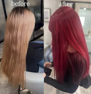 ロング カラー 小野瀬 蓮のヘアスタイル