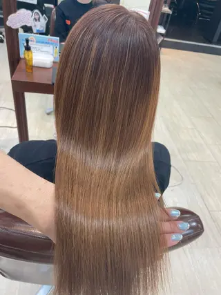 ロング カラー パーマ ヘアアレンジ メンズ Hair make frei所属・メンズ専門美容師 堀井隼のヘアスタイル