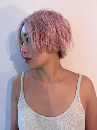 ショート カラー kos所属・西室 隆義/艶カラーのヘアスタイル