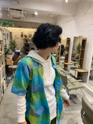 ミディアム パーマ 【takk】 ナカヤママサヨシのヘアスタイル