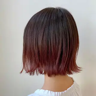 ミディアム カラー 農添 杏のヘアスタイル