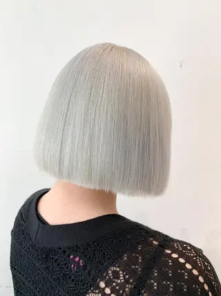 セミロング カラー THE./ブリーチ 透感カラー/髪質改善のヘアスタイル