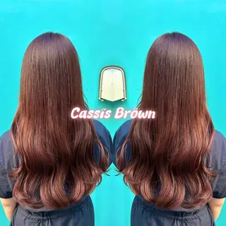 ロング カラー 透明感/暖色カラー/ ヘアアレンジ/Meiのヘアスタイル
