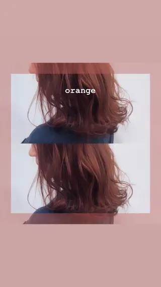 セミロング カラー ヘアアレンジ 🌻Insta指名 NO.1🌻Shoのヘアスタイル