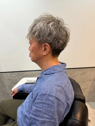 ショート パーマ メンズ 田中 昴輝のヘアスタイル