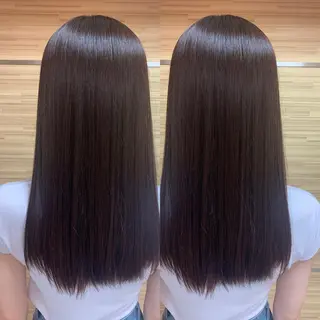 セミロング 縮毛/レイヤー 韓国/橋口のヘアスタイル