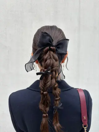 セミロング レイヤー×透明感 ヘアセット/ミサトのヘアスタイル