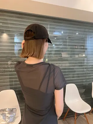 ショート リリカ🐈‍⬛ブリー チカラー/上永谷のヘアスタイル