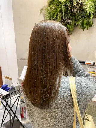 セミロング カラー 透明感寒色 カラー/さとゆな💛のヘアスタイル