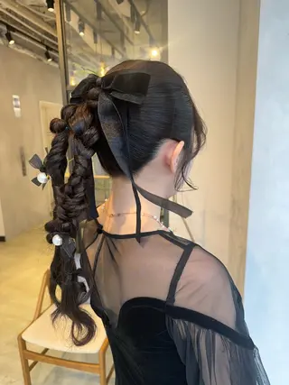 ヘアアレンジ 透明感カラー✨艶髪 制作🌱山根あゆみのヘアスタイル