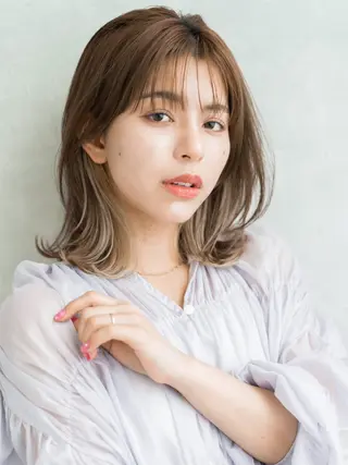 ミディアム 川面 皓平のヘアスタイル