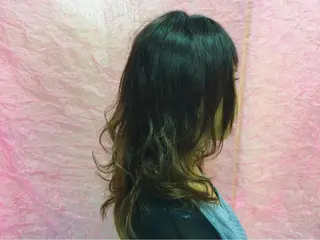 ミディアム セミロング カラー boutique misakiのヘアスタイル