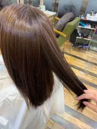 ロング カラー 藤間 帆乃夏（とうまほのかのヘアスタイル