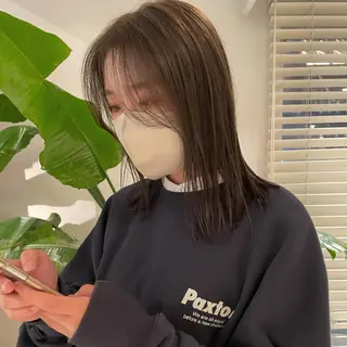 セミロング カラー 🍃透明感/デザイン 店長MASARU🍃のヘアスタイル