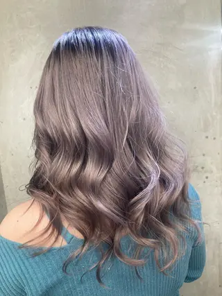 セミロング カラー ブリーチ&似合せボブ 田中寛十のヘアスタイル