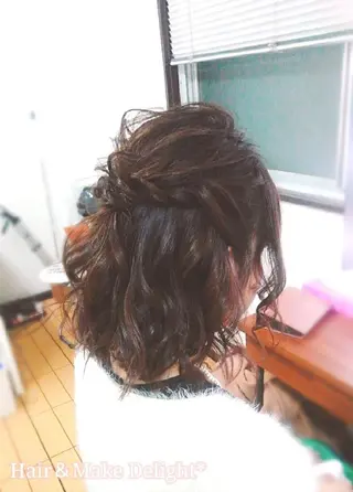 ヘアアレンジ ミディアム Hair&Make  Delight*のヘアスタイル