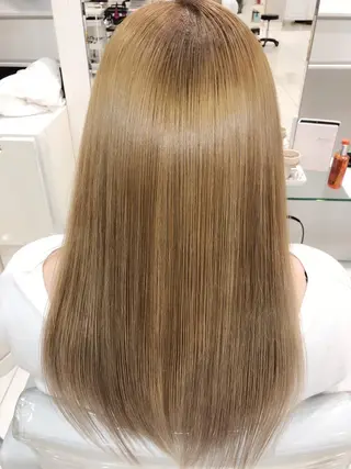 ロング 縮毛矯正/髪質改善/ ブリーチ/東陽町✨のヘアスタイル