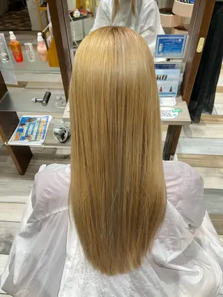 ロング カラー 羽深 悠大のヘアスタイル