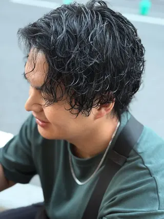 ショート パーマ メンズ dogstar加藤翔 太登戸/向ヶ丘遊園のヘアスタイル