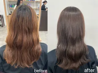 セミロング 佐藤 なつののヘアスタイル