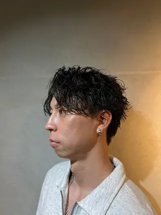 ショート パーマ メンズ Alo所属・💥メンズパーマ /表参道/モント💥のヘアスタイル