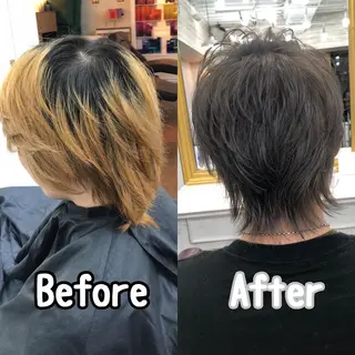 カラー メンズ Soleria /ソレリア所属・メンズカットのプロ 田中慎一のヘアスタイル