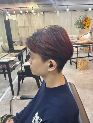 パーマ メンズ 曲がる縮毛矯正特化 柳【江坂駅すぐ】のヘアスタイル