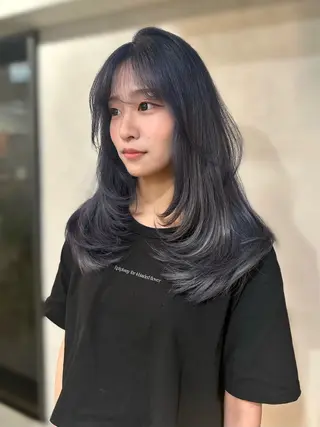 ロング カラー 上野/韓国hair 🤍MOEKA🤍のヘアスタイル