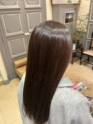 ロング カラー 多賀 亮真のヘアスタイル