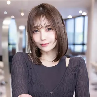 ミディアム カラー 渋谷/ボブ・顔まわり レイヤーしょうごのヘアスタイル