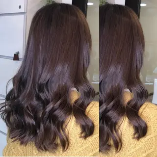 セミロング カラー ヘアアレンジ 🦋韓国ヘア 坂本 菜摘🦋のヘアスタイル