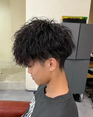 ショート パーマ メンズ KING of hair byNOISM所属・京都メンズ特化✨ No. 1/ユウキのヘアスタイル