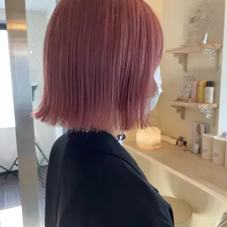 ショート カラー ボブウルフ／ボブ Satsuki【名駅のヘアスタイル