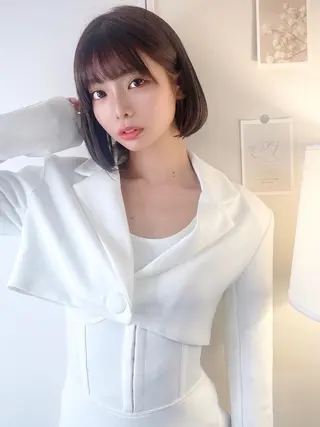 ミディアム カラー シバタ ショウゴのヘアスタイル