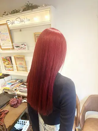 ロング カラー ハイトーンカラー新井 彩斗EIGHT新宿のヘアスタイル