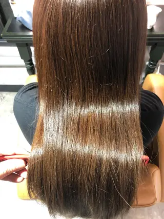 セミロング 髪質改善縮毛矯正 リピートNo.1米倉のヘアスタイル