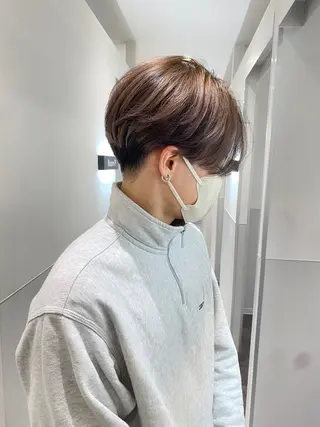 カラー メンズ REN/ケアブリーチ /ハイトーン/名駅のヘアスタイル