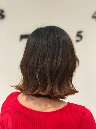 ミディアム 松吉 純平のヘアスタイル