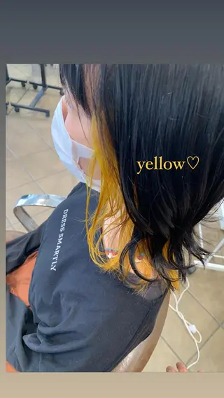 ミディアム Ripps長居所属・メテオ ／ヘアカラー 西川菜実のヘアスタイル