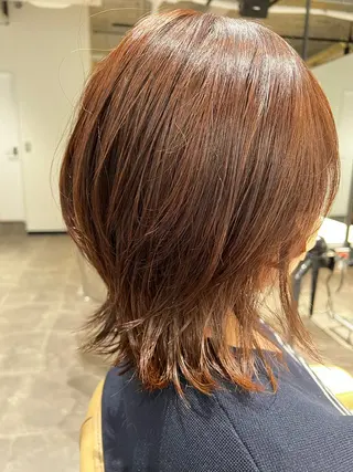 ミディアム 福田 秀好のヘアスタイル