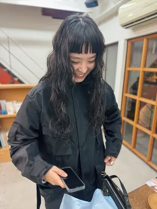 ロング パーマ ヘアアレンジ stand所属・ニュアンスヘア🌔 nanakoのヘアスタイル