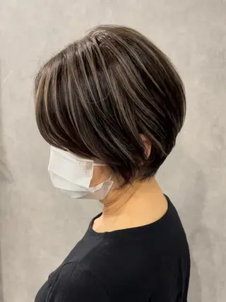 ショート REDEAL SHIBUYA所属・maya/レイヤー カット/ミインパーマのヘアスタイル