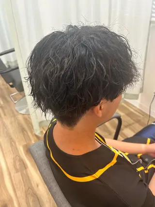 パーマ メンズ 阿部 優奈のヘアスタイル