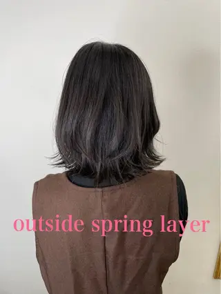 ミディアム 川畑 大地/波巻きパーマのヘアスタイル